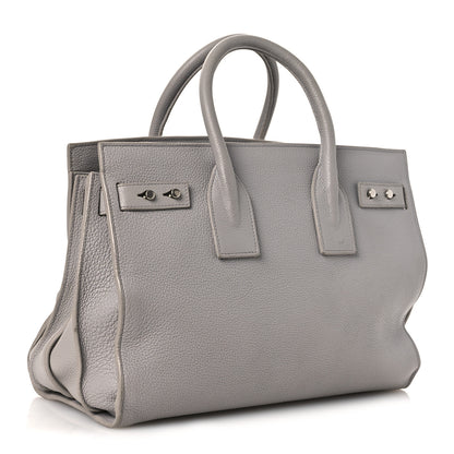 Saint Laurent Grained Calfskin Small Supple Sac De Jour Grey 4 of 19