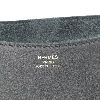 Hermes Taurillon Clemence Swift In-The-Loop 23 Bag Black 6 of 10