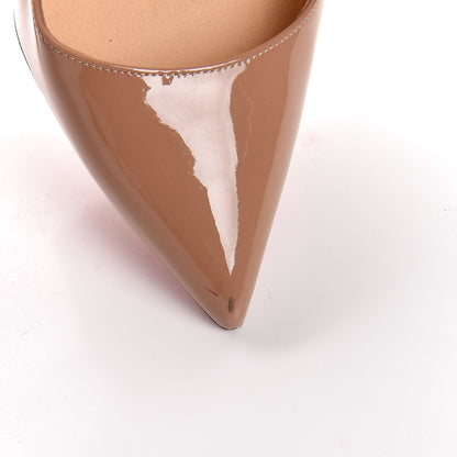 Christian Louboutin Patent Pigalle 120 Pumps 38 Nude 16 of 16