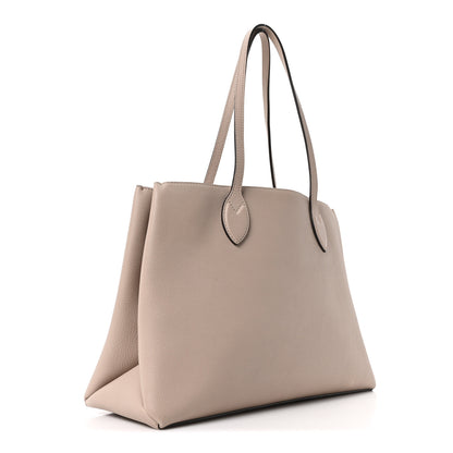 Louis Vuitton Grained Calfskin Lockme Shopper Greige 3 of 9