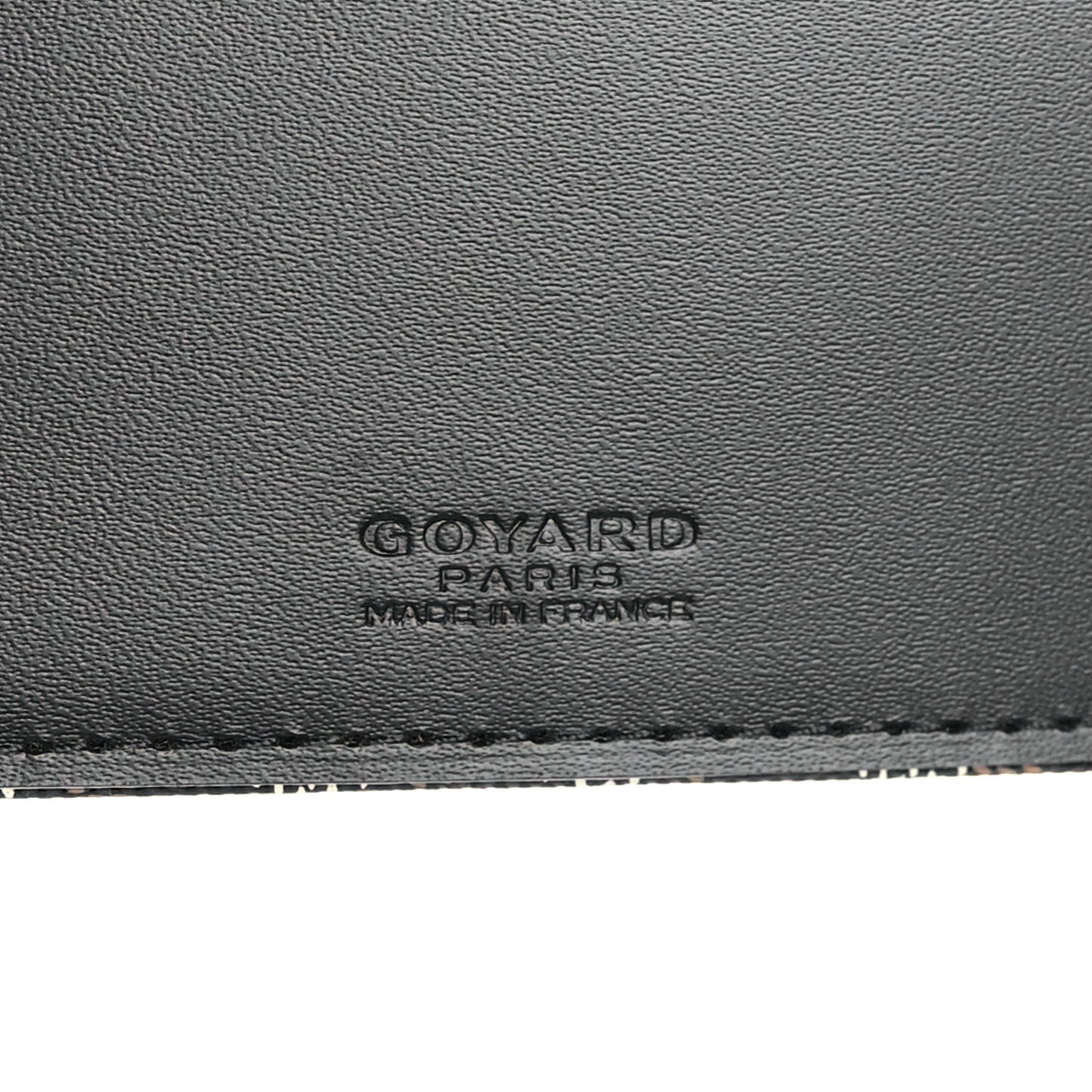 Goyardine Agenda Cover Black Gold