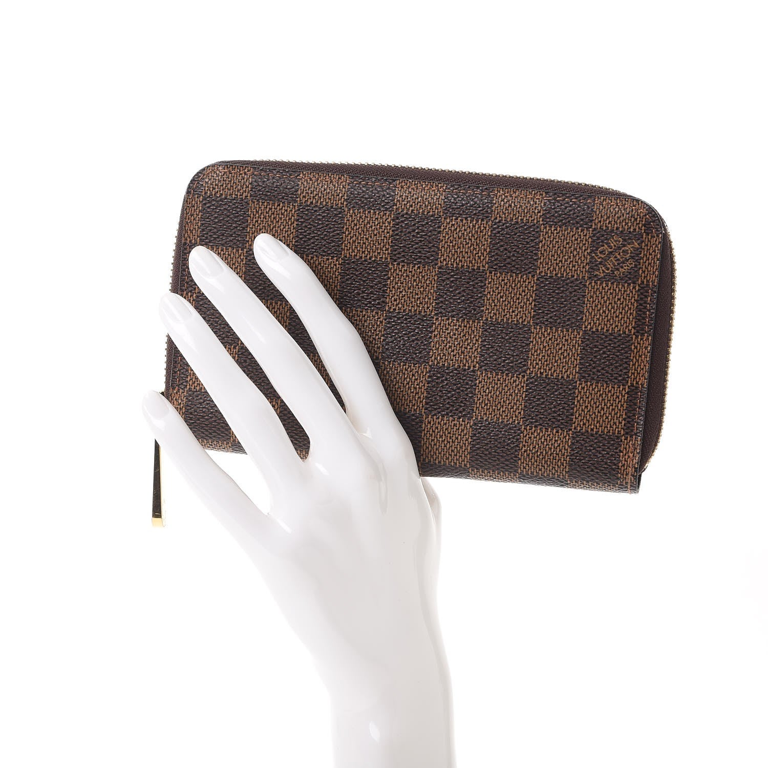 Louis Vuitton Damier Ebene Zippy Compact Wallet 2 of 7