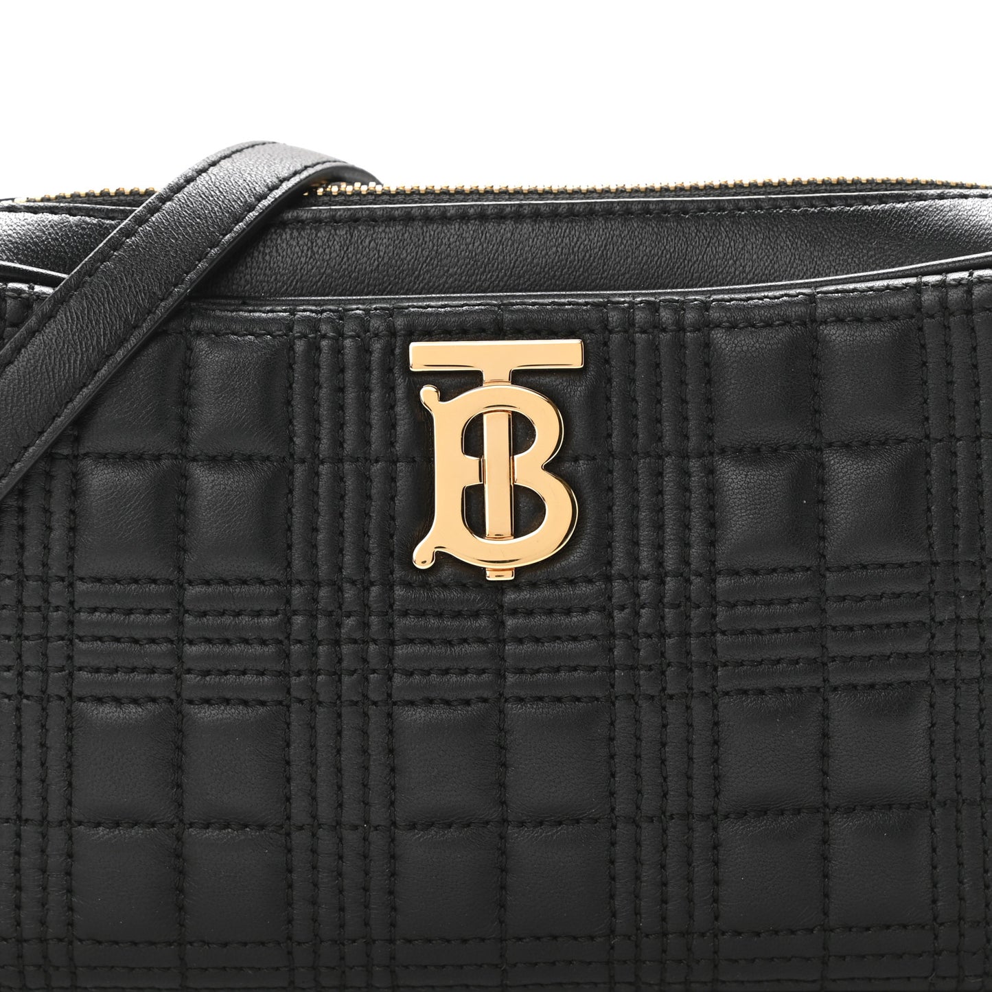 Lambskin Quilted Camera Bag Black