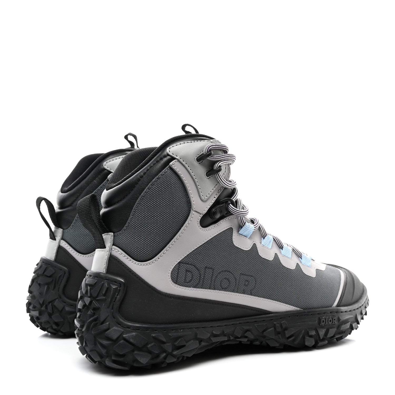 Christian Dior Technical Mesh Mens Diorizon Hiking Boots 41 Dark Grey 4 of 9