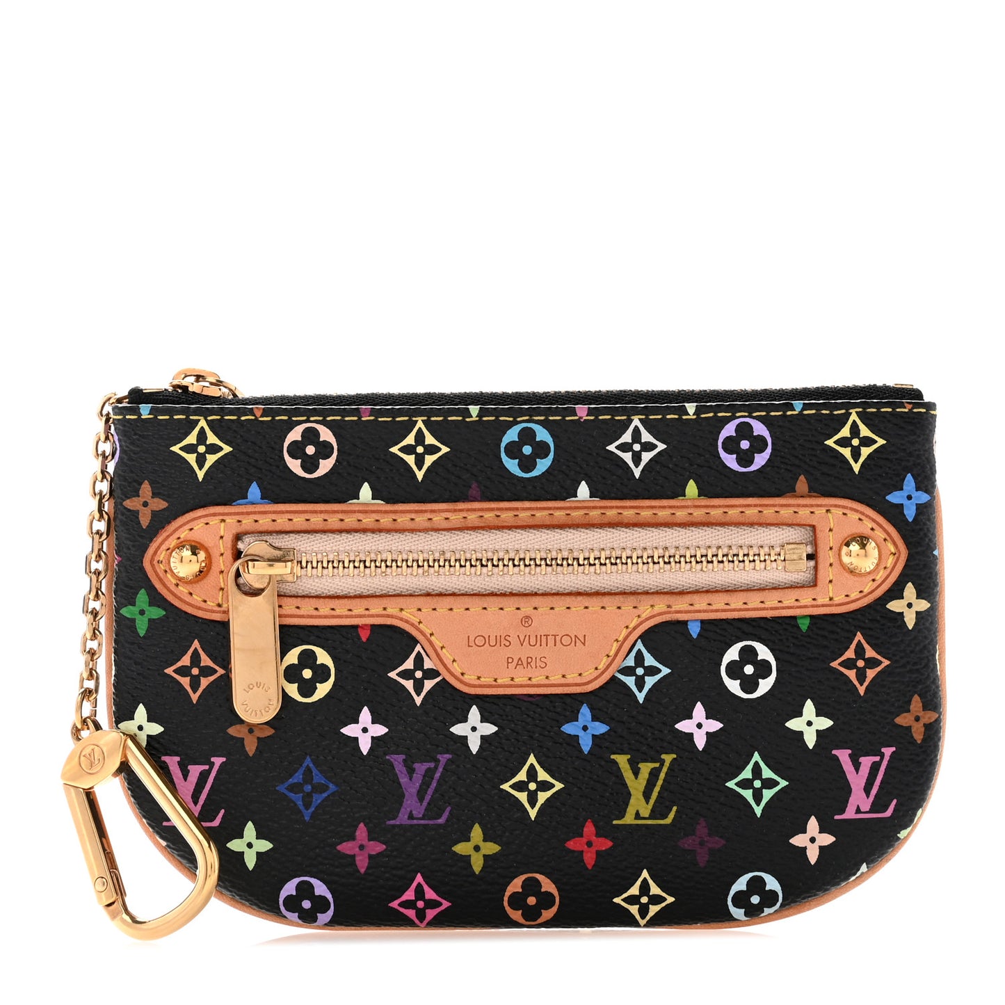 Monogram Multicolor Pochette Plate MM Black