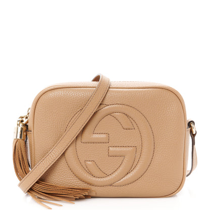 Gucci Pebbled Calfskin Small Soho Disco Bag Camelia 1 of 11