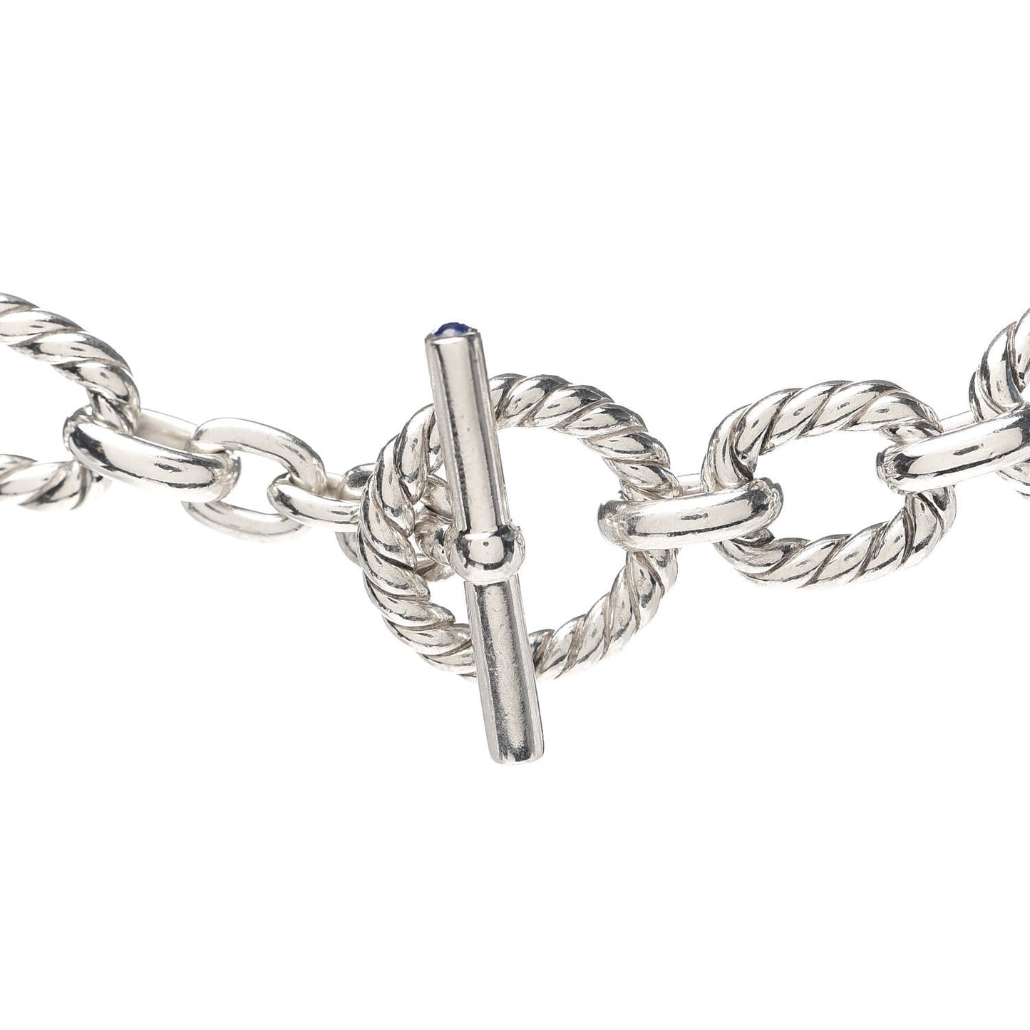 Sterling Silver 12.5mm Cushion Link Chain Necklace