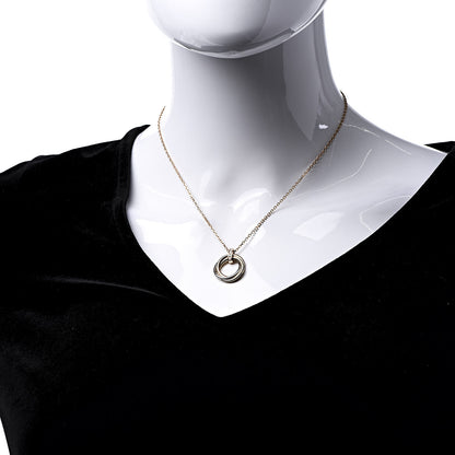 Cartier 18K Pink White Yellow Gold Diamond Trinity Pendant Necklace 2 of 7