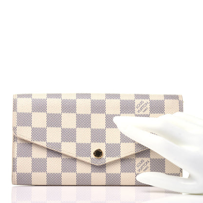 Louis Vuitton Damier Azur Sarah Wallet NM 2 of 10
