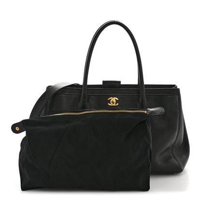 Chanel Calfskin Cerf Executive Shopper Tote Black 4 of 18
