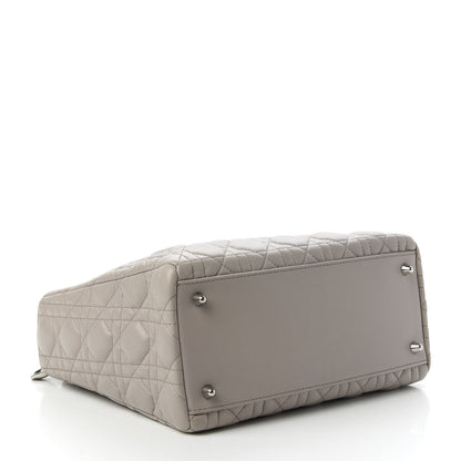 Christian Dior Lambskin Cannage Medium Lady Dior Grey 4 of 10