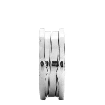 Bulgari 18K White Gold B.Zero1 3 Band Ring 56 7.5 7 of 8