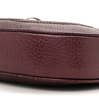 Gucci Metallic Pebbled Calfskin Mini Soho Chain Bag Purple 9 of 10
