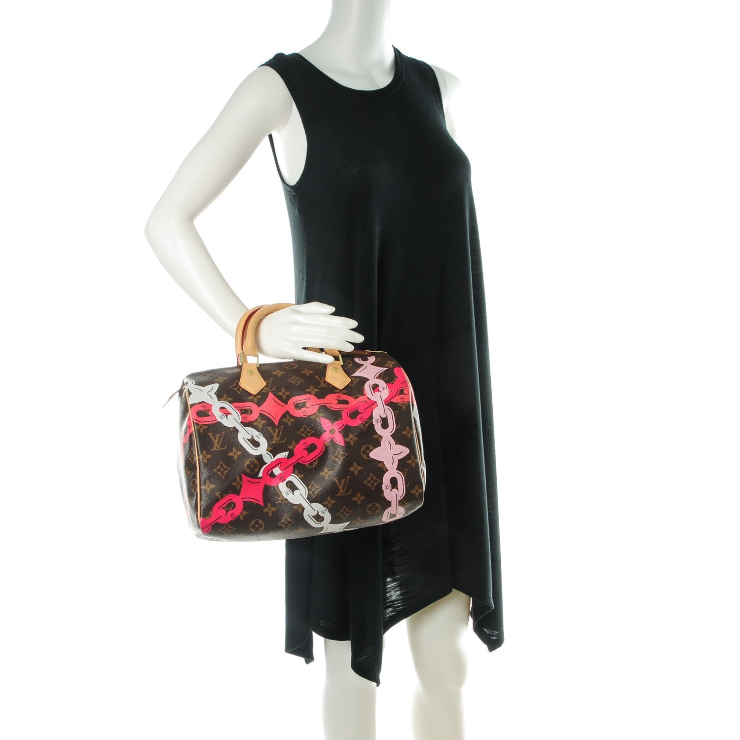 Louis Vuitton Monogram Bay Speedy 30 Rose Ballerine Poppy 2 of 7