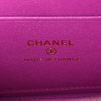 Chanel Lambskin Quilted Small Pillow Crush Vanity Case With Chain Purple 6 of 11