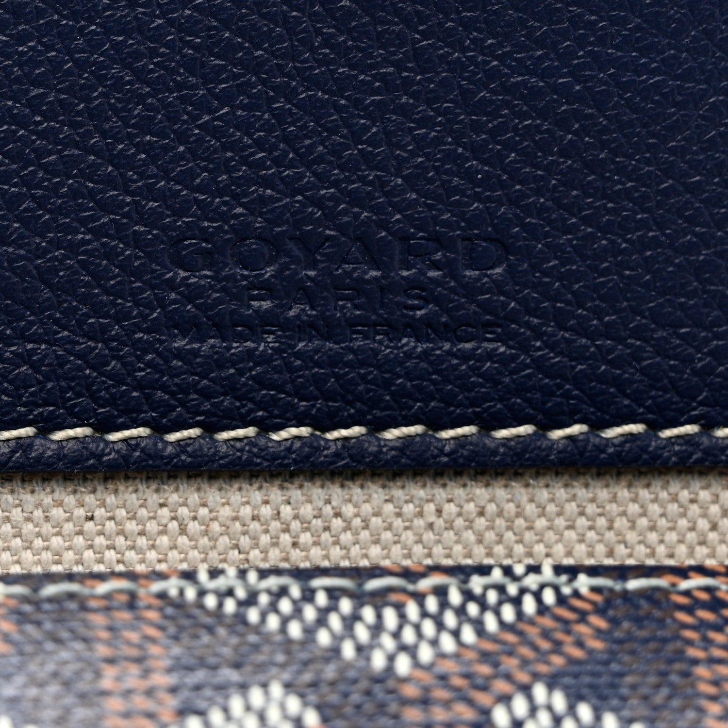 Goyard Goyardine Saint Louis XXL Pouch Navy 6 of 6
