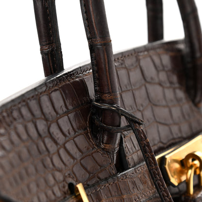 Hermes Shiny Porosus Crocodile Birkin 30 Havane 19 of 19