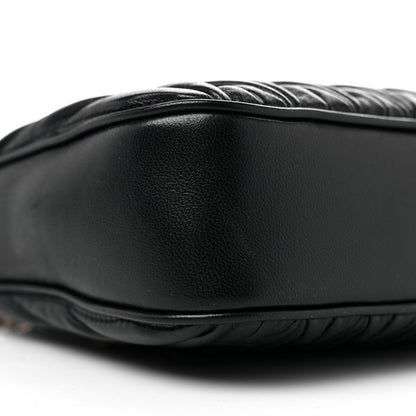 Miu Miu Nappa Matelasse Shoulder Bag Black 7 of 8