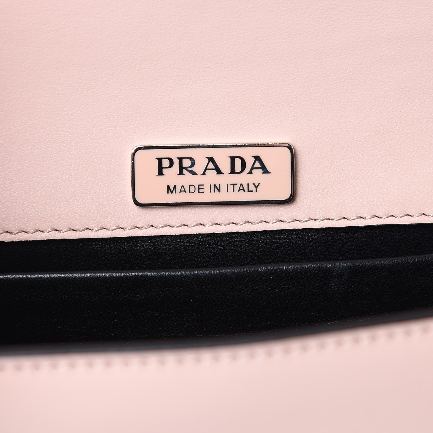 Prada Spazzolato Soft Calf Cahier Chain Wristlet Clutch Pesca 7 of 9