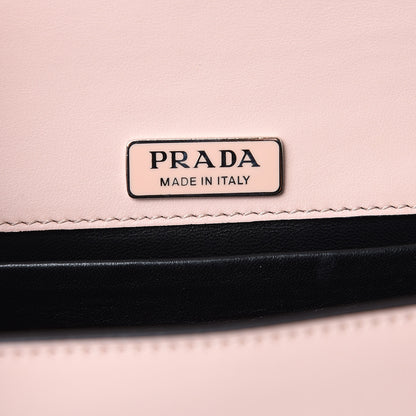 Prada Spazzolato Soft Calf Cahier Chain Wristlet Clutch Pesca 7 of 9