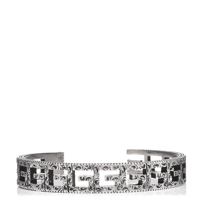 Gucci Sterling Silver Square G Motif Cuff Bracelet 1 of 7