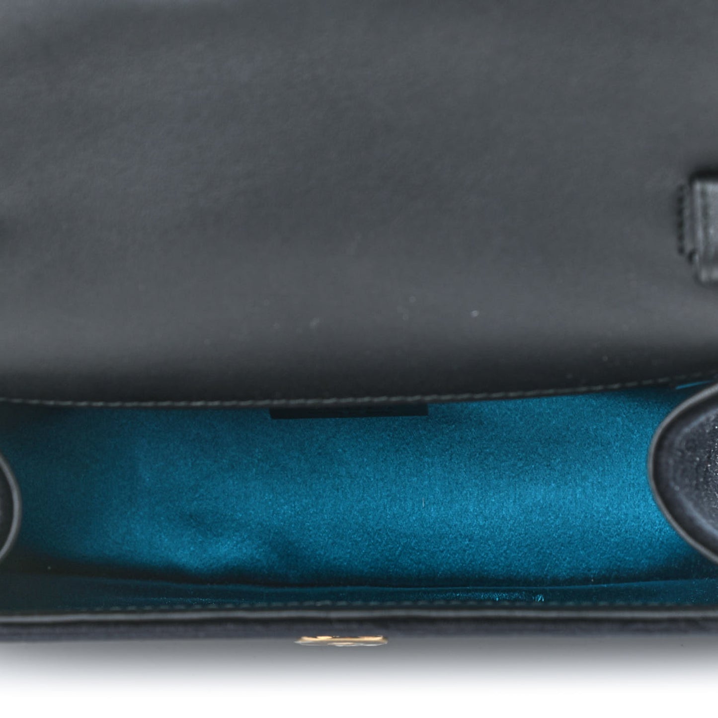 Velvet Crystal Square G Shoulder Bag Black