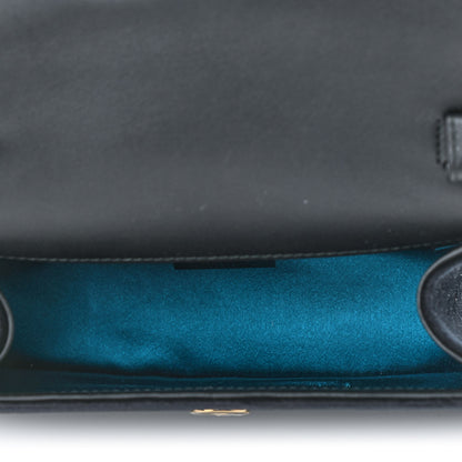 Gucci Velvet Crystal Square G Shoulder Bag Black 5 of 9