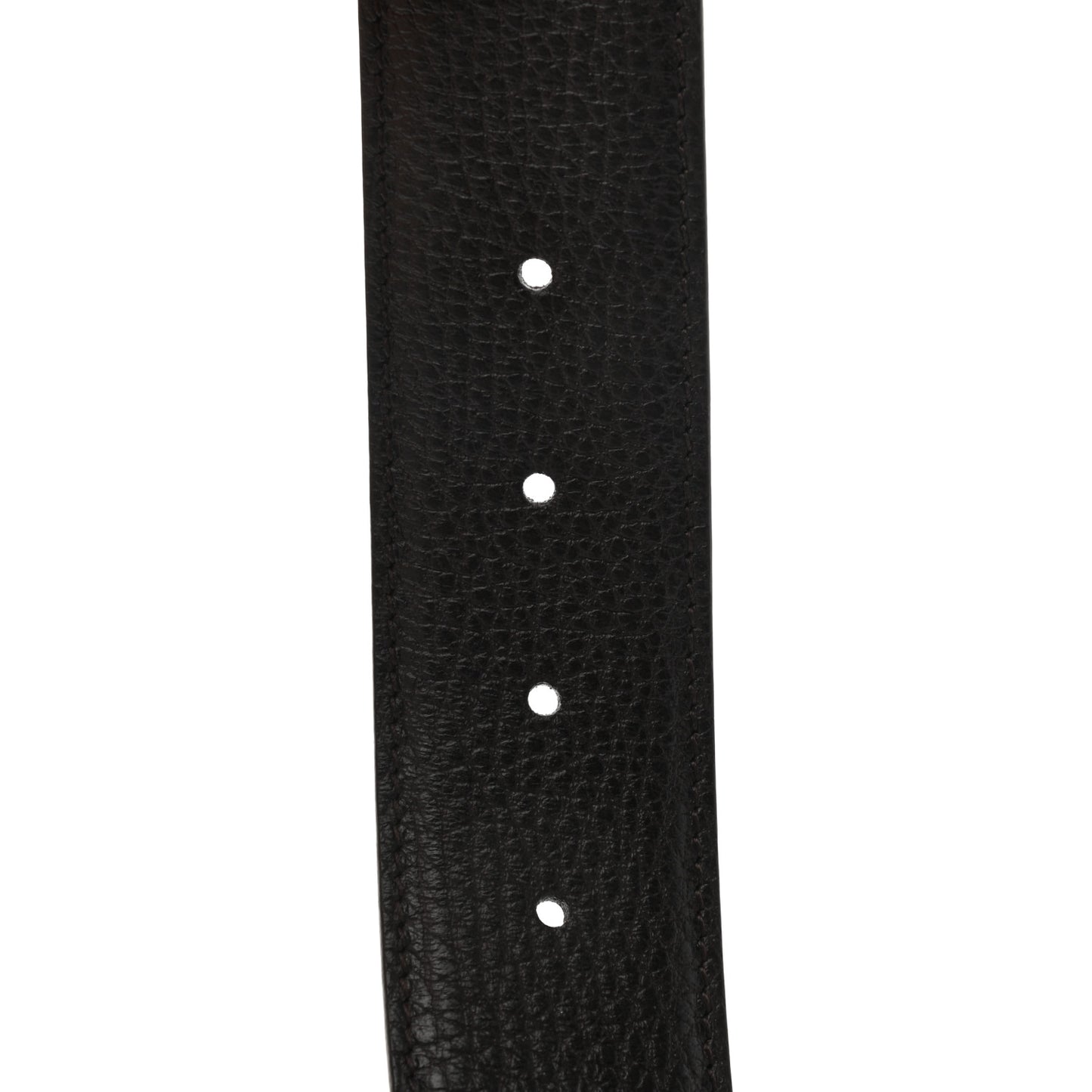 Dollar Calfskin Interlocking G Belt 90 36 Dark Brown