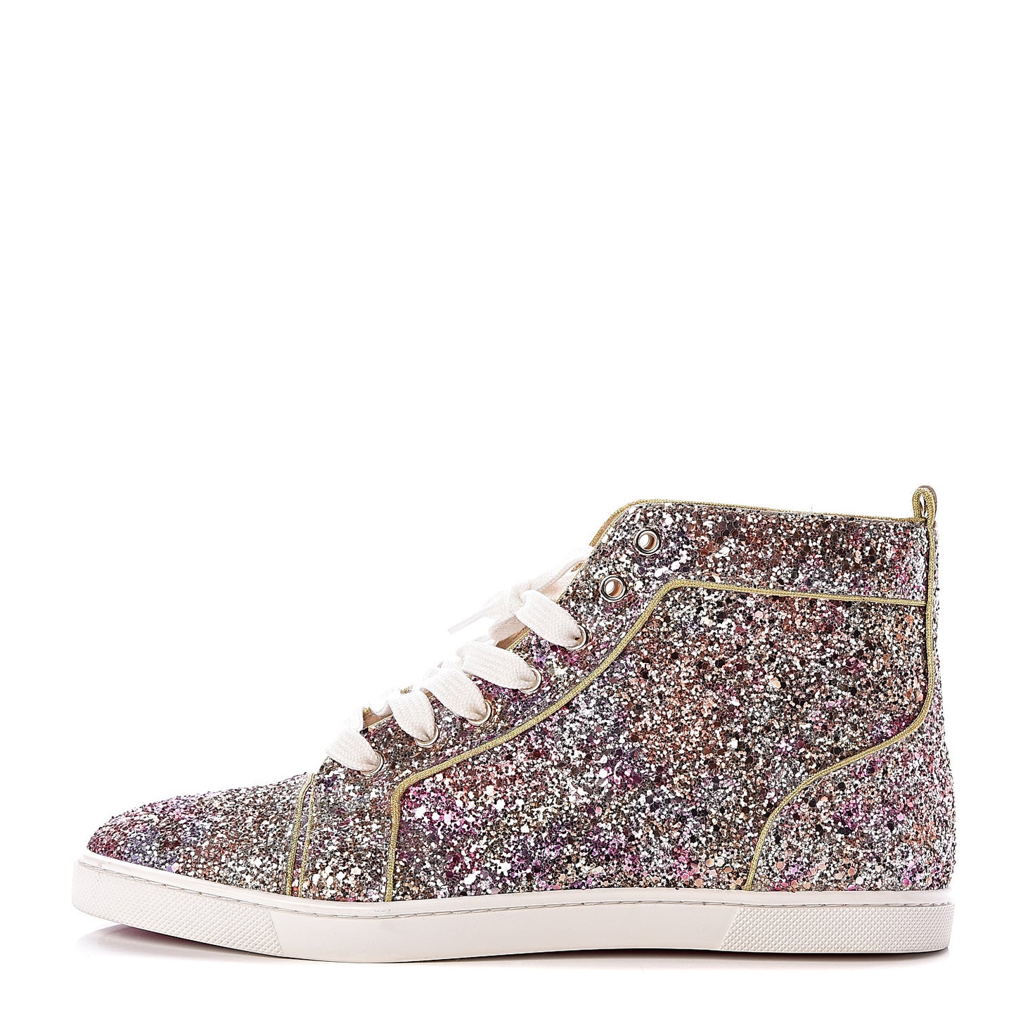 Bip Bip Glitter Womens Disco Ball Flat Sneakers 40 Rosette