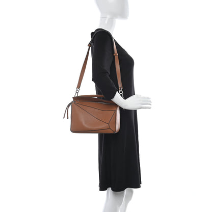 Loewe Calfskin Small Puzzle Bag Tan 2 of 9