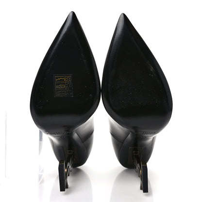 Saint Laurent Calfskin Opyum 100 Pumps 38 Black 5 of 8