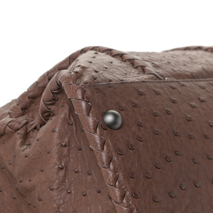 Bottega Veneta Ostrich Duffel Brown 7 of 10