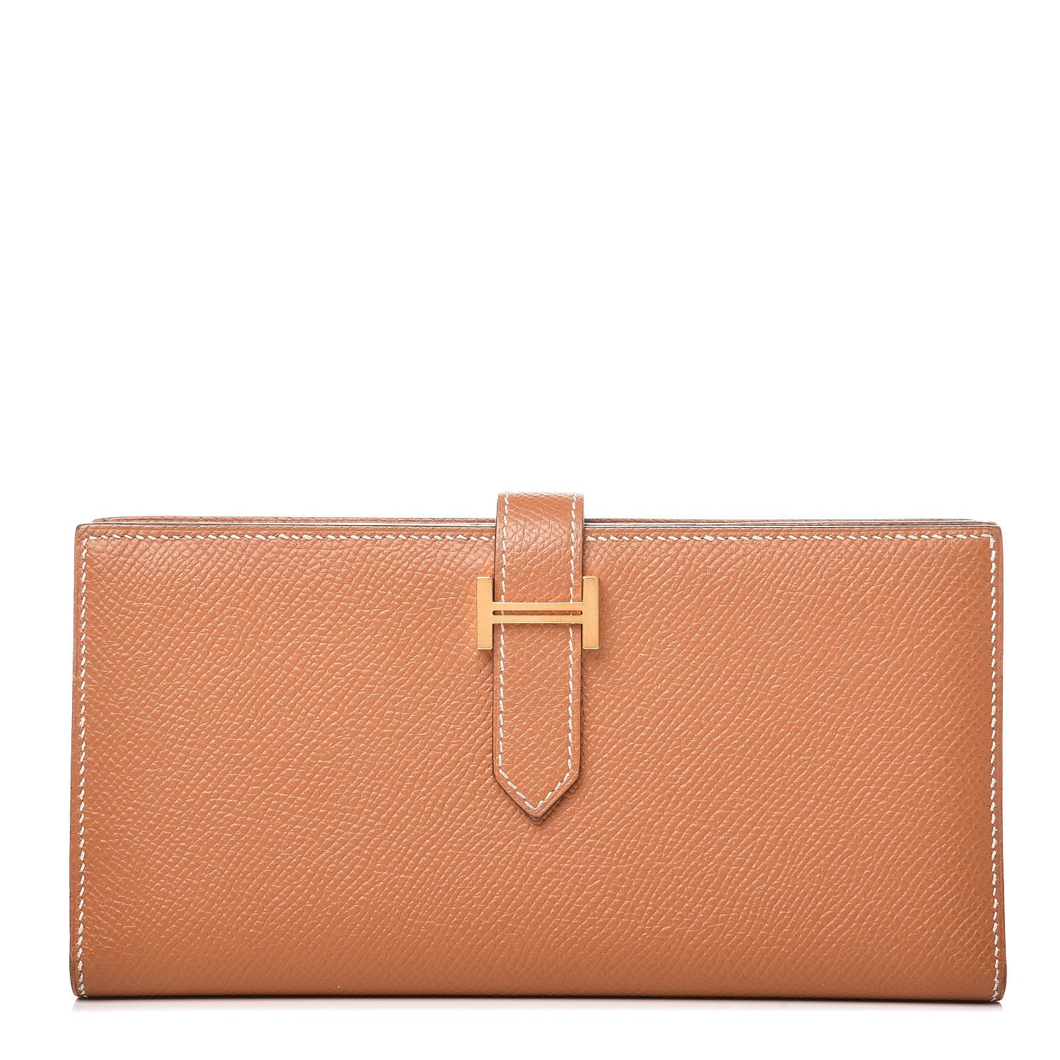 Hermes Epsom Bearn Gusset Wallet Gold 1 of 9