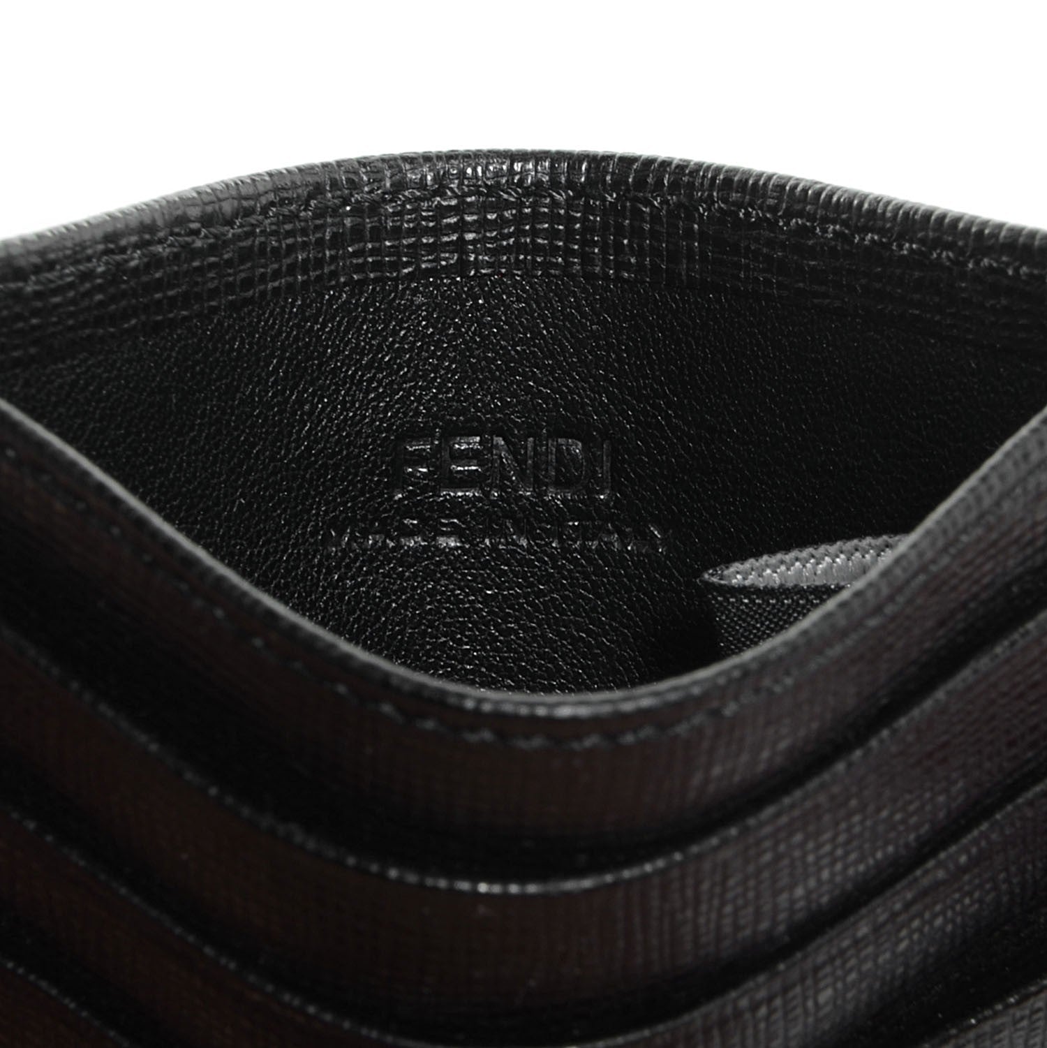 Fendi Vitello Elite Card Holder Black 10 of 11