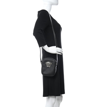 Versace Saffiano Small Medusa Messenger Bag Black 2 of 10