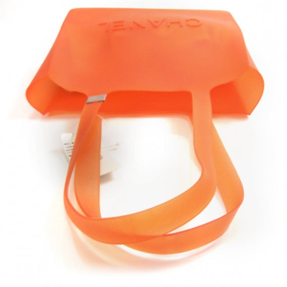 Chanel Jelly Rubber Tote Orange 5 of 9