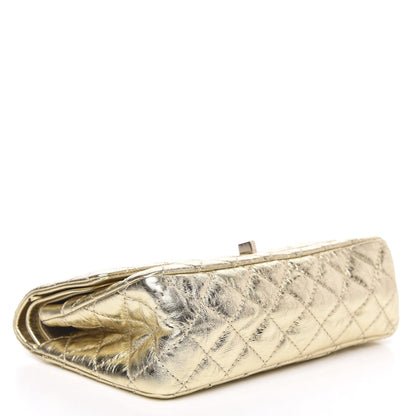 Chanel Metallic Aged Calfskin Quilted 2.55 Reissue 225 Flap Gold 4 of 9