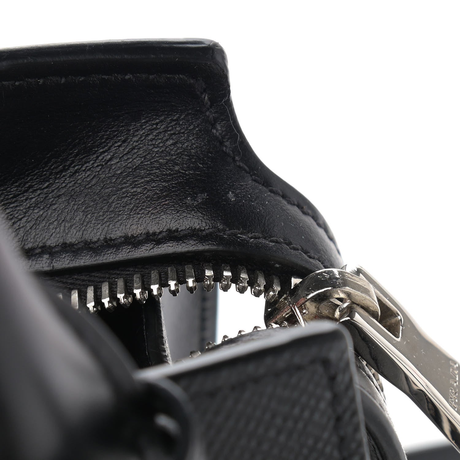 Prada Saffiano Cuir Calfskin Small Kristen Black 10 of 10