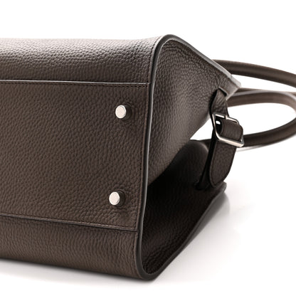 The Row Matte Grained Calfskin Margaux Shoulder 12 Deep Brown 9 of 9