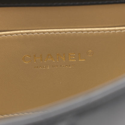 Chanel Lambskin Quilted Pearl Small Flap Black 6 of 10