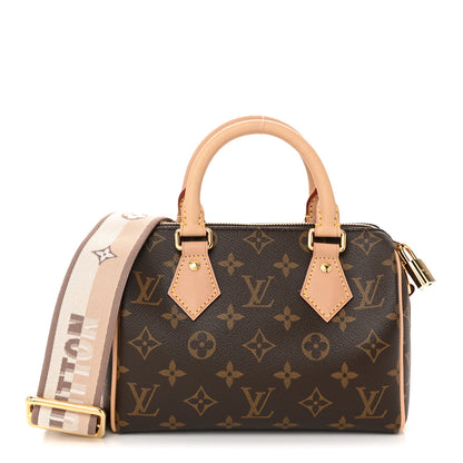 Louis Vuitton Monogram Speedy Bandouliere 20 Beige 1 of 10