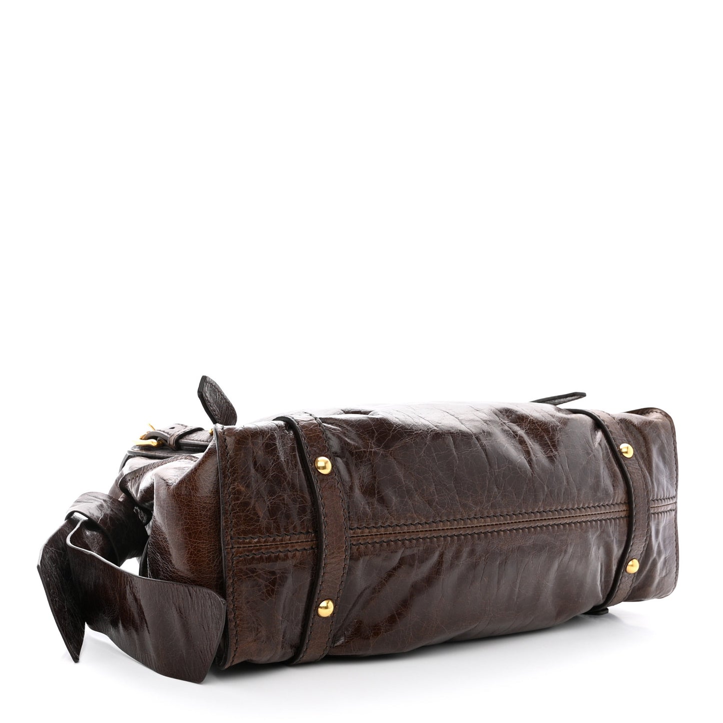 Vitello Lux Bow Bag Brown