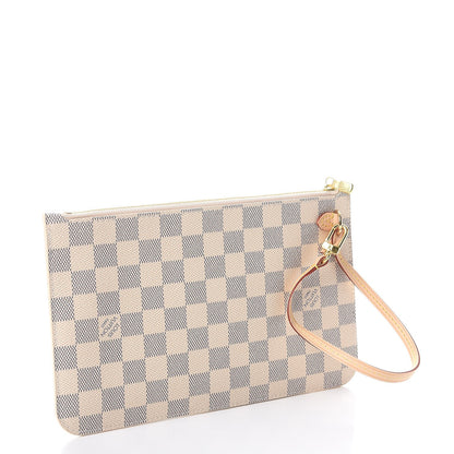 Louis Vuitton Damier Azur Neverfull MM GM Pochette 3 of 9