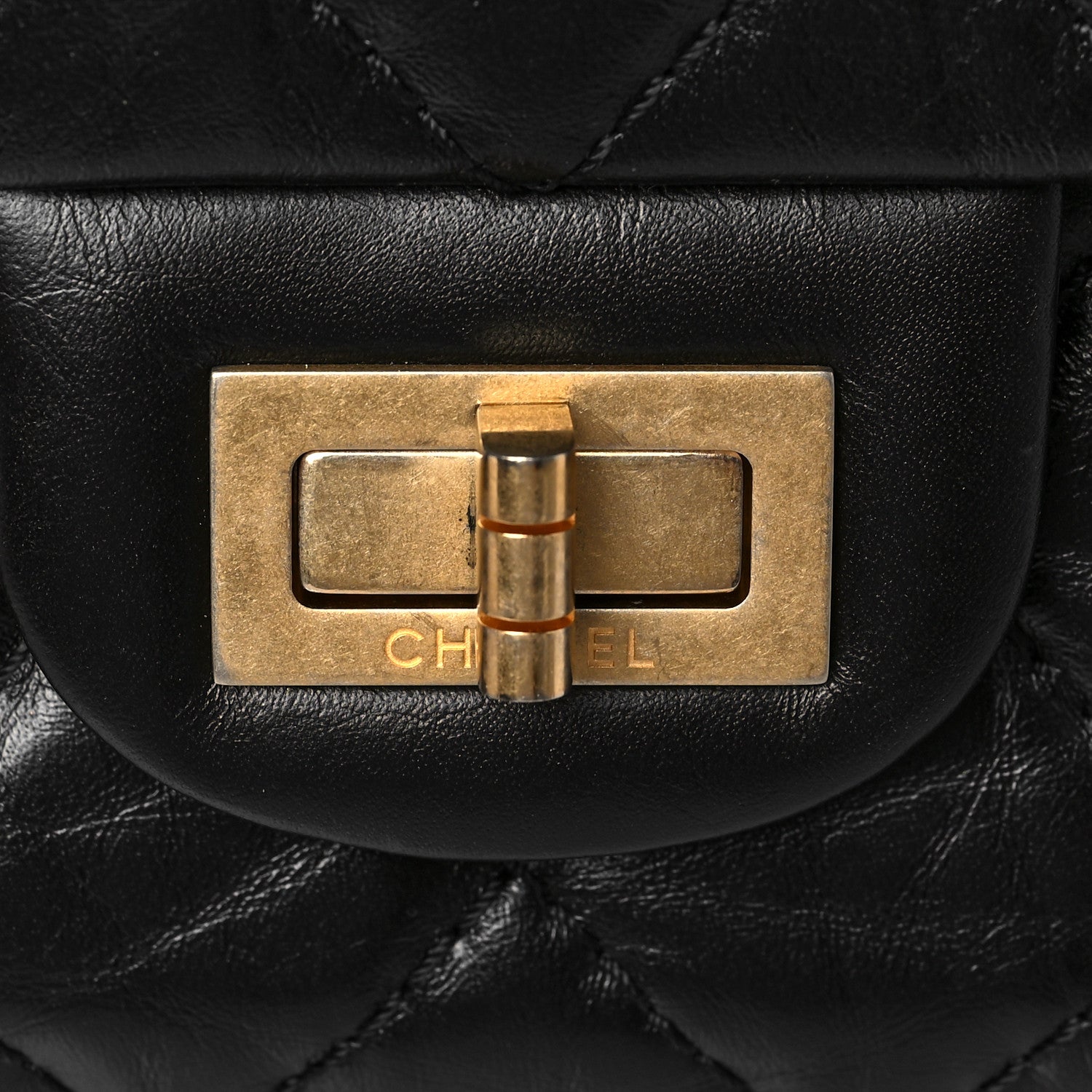 Chanel Aged Calfskin Quilted 2.55 Reissue 226 Flap Black 9 of 9