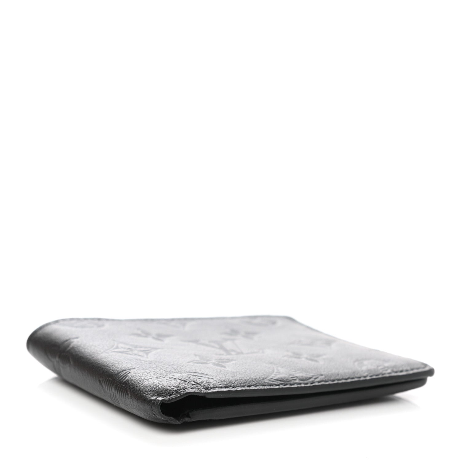 Louis Vuitton Calfskin Monogram Shadow Multiple Wallet Black 4 of 7