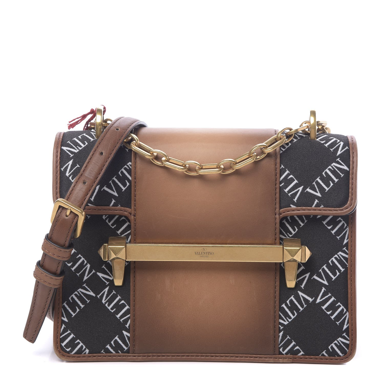 Valentino Garavani Calfskin VLTN Small Uptown Logo Shoulder Bag 1 of 9