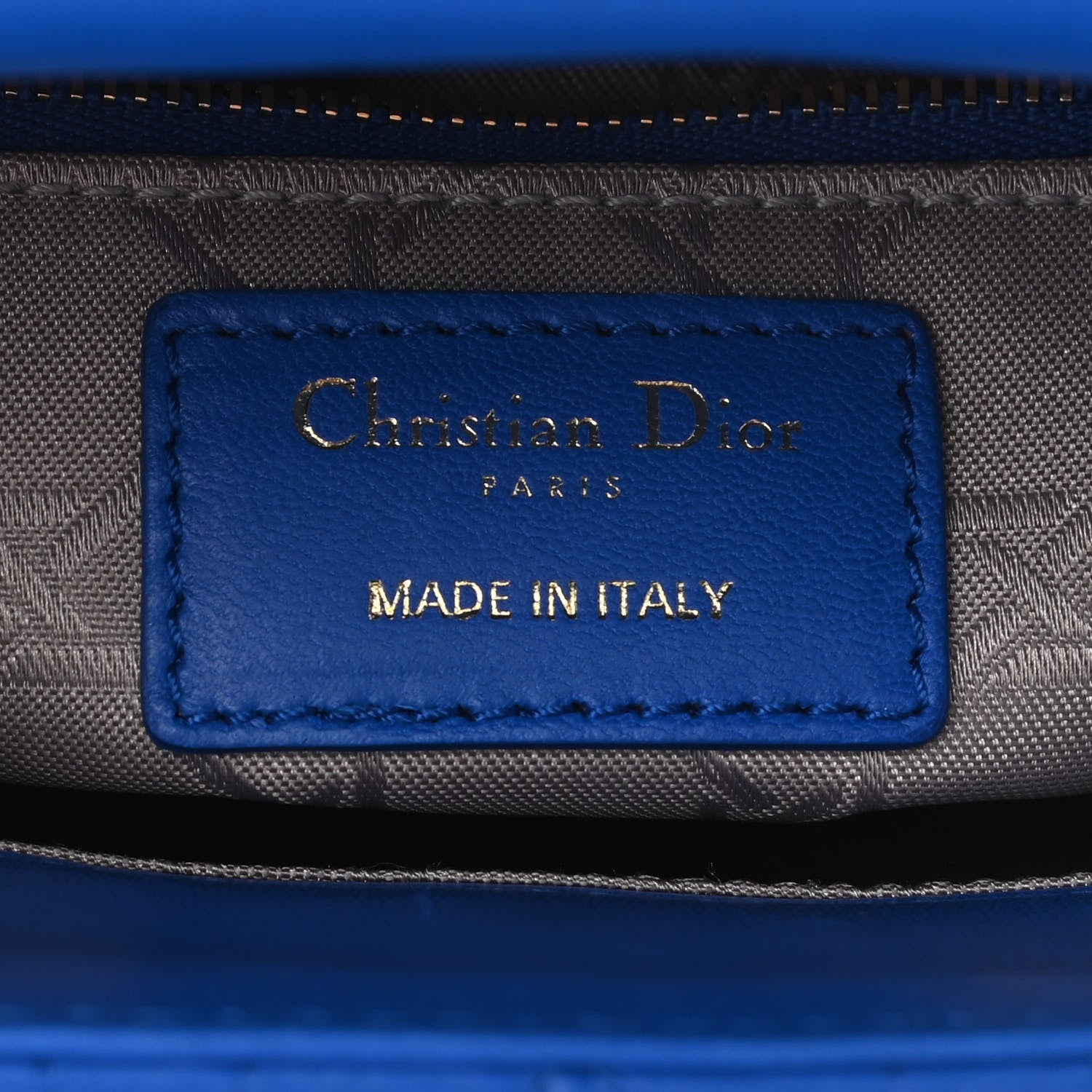 Christian Dior Lambskin Cannage Small Lucky Badges My Lady Dior Blue 6 of 10