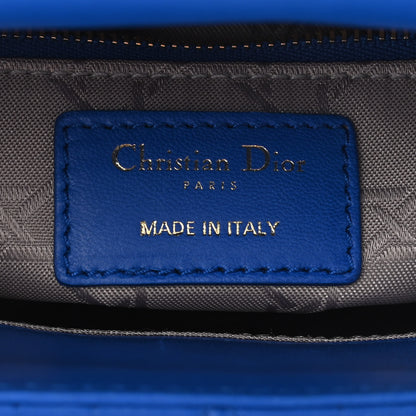 Christian Dior Lambskin Cannage Small Lucky Badges My Lady Dior Blue 6 of 10