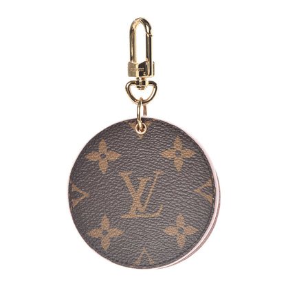 Louis Vuitton Monogram LV Mirror Bag Charm Key Holder Rose Ballerine 1 of 6