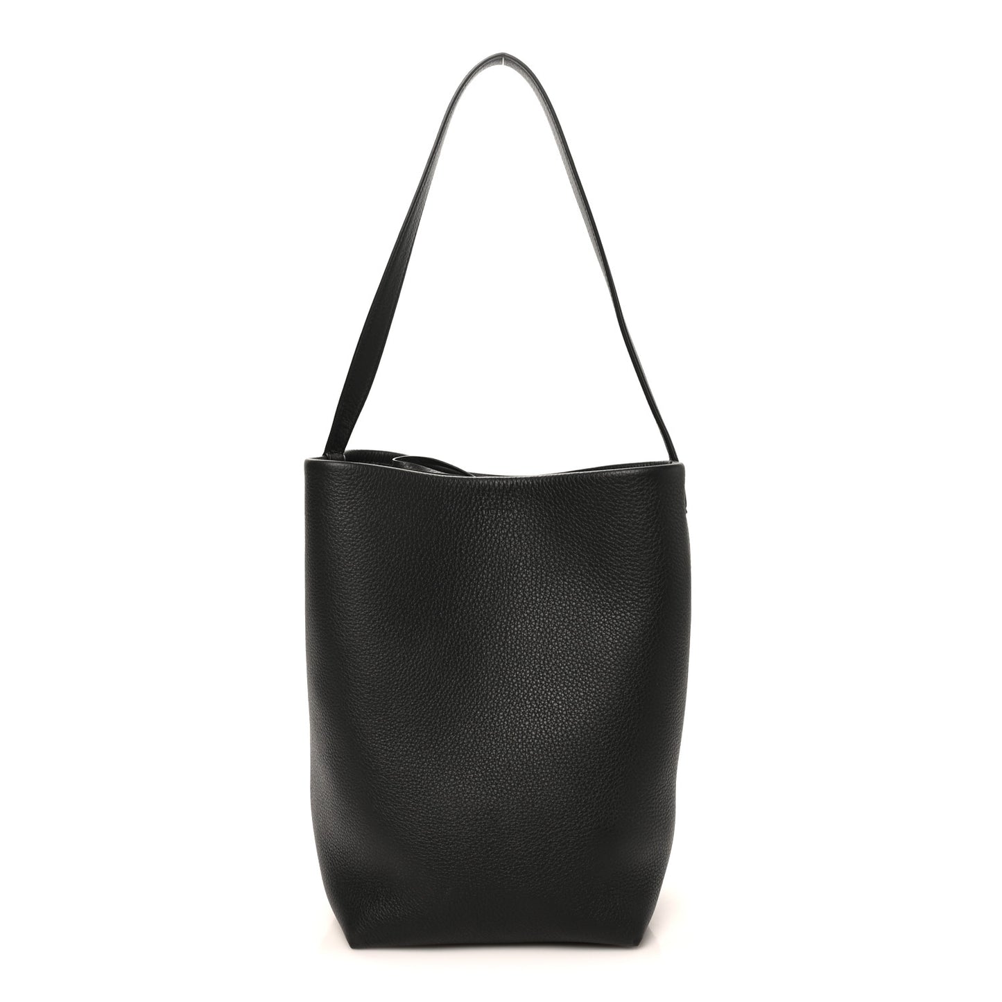 Grained Calfskin Medium N/S Park Tote Black
